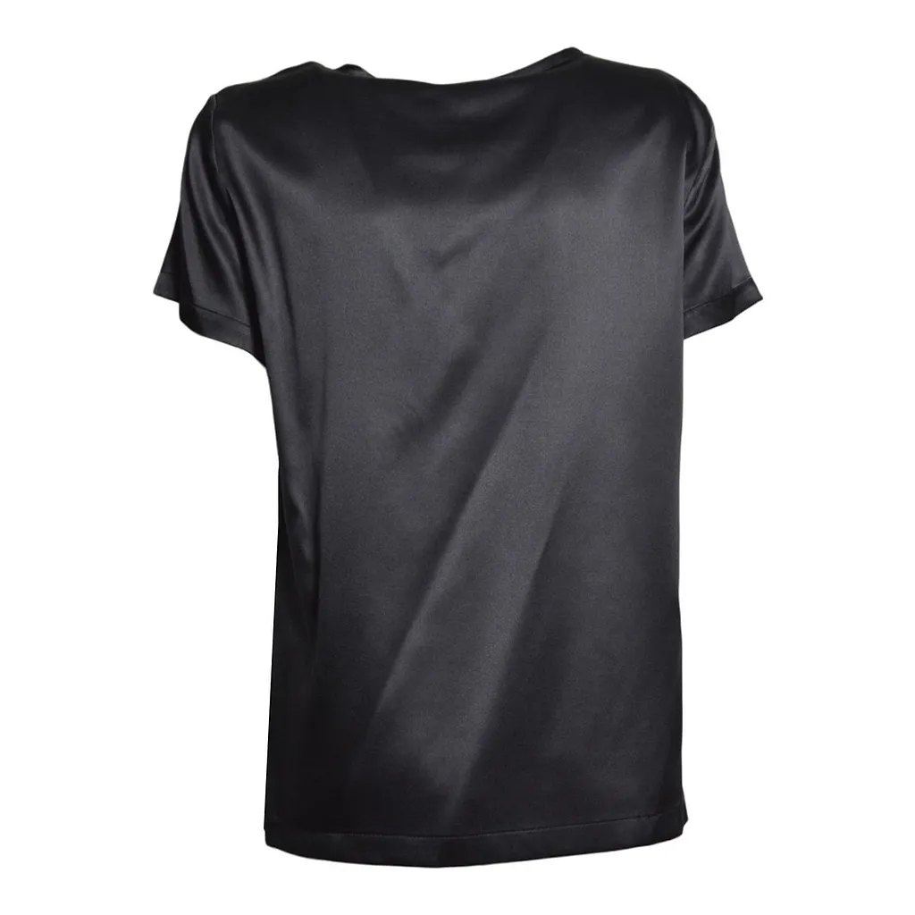 Solotre Short-Sleeve Satin T-Shirt