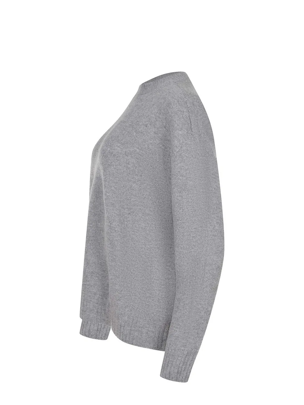Solotre Ribbed Crew Neck Knitted Jumper