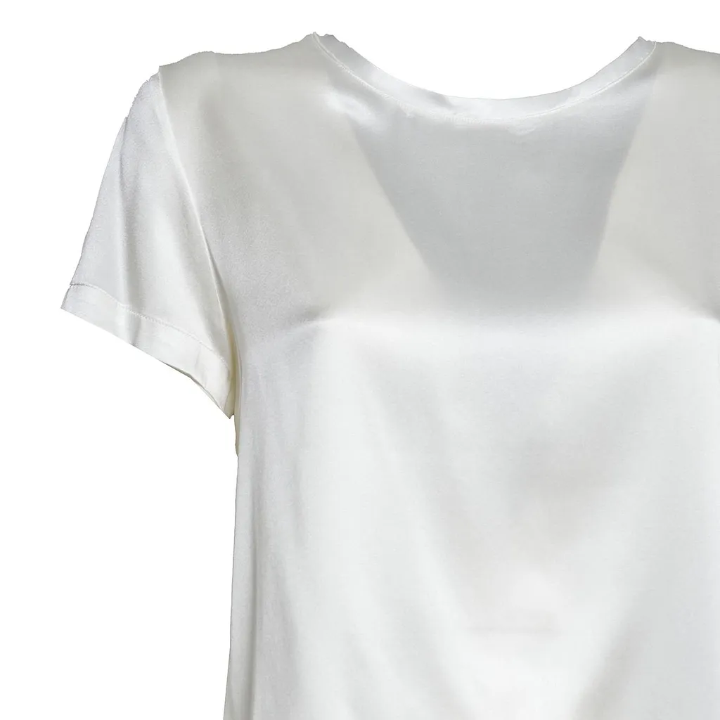 Short-Sleeve Satin T-Shirt