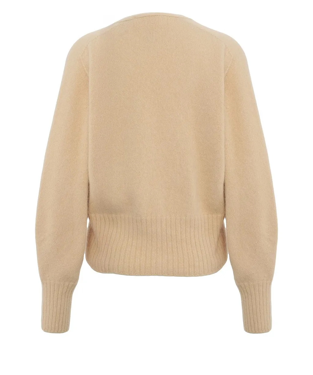 Solotre V-Neck Buttoned Knitted Cardigan