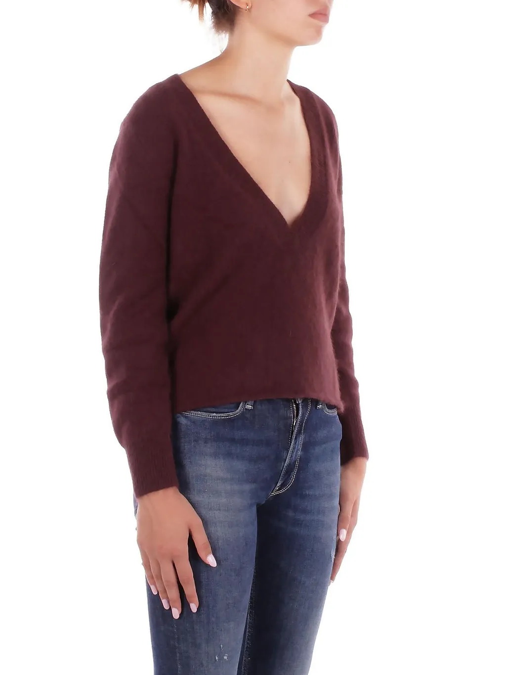Solotre V-Neck Knitted Jumper