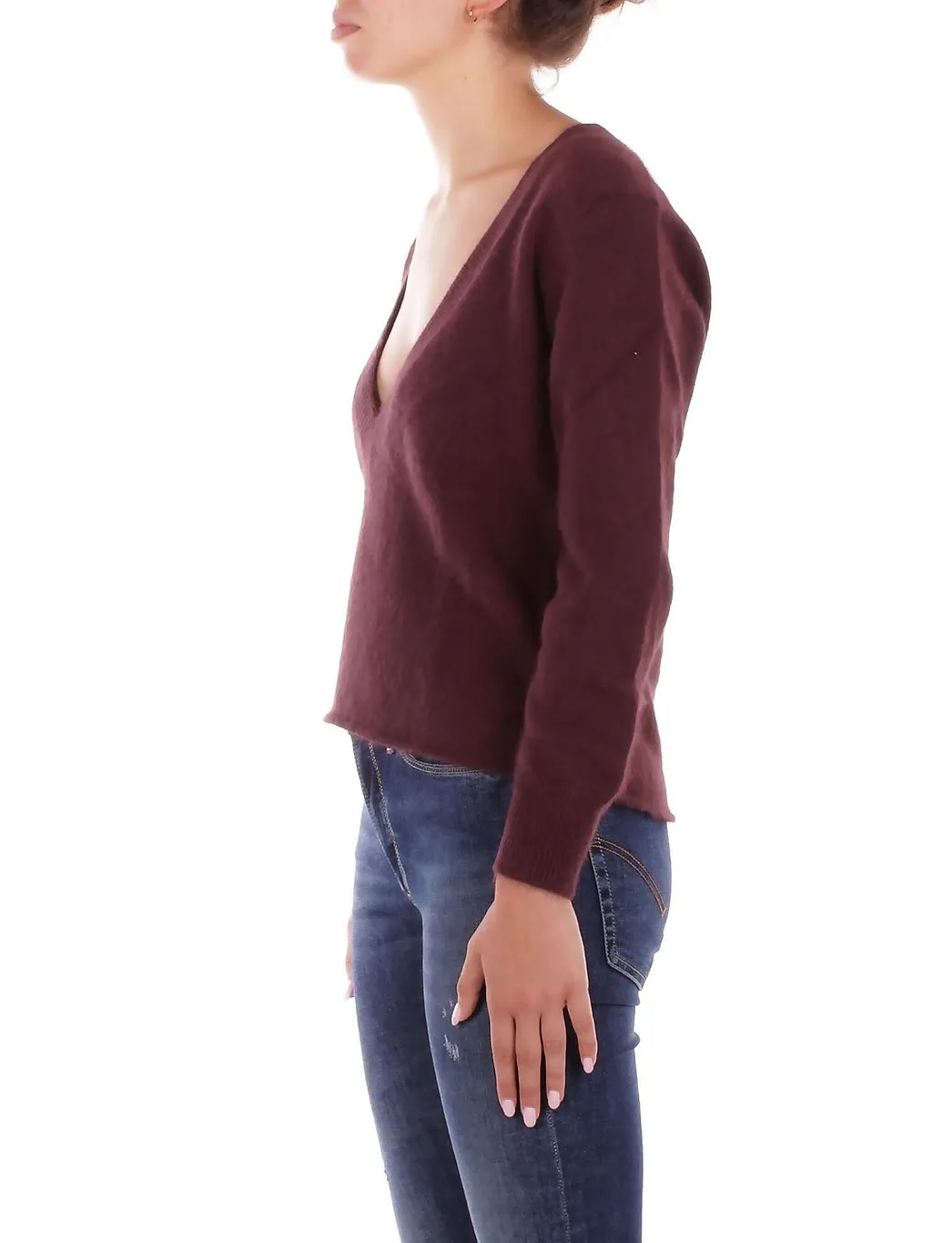 Solotre V-Neck Knitted Jumper