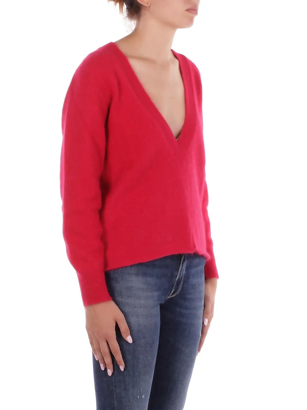 Solotre V-Neck Knitted Jumper