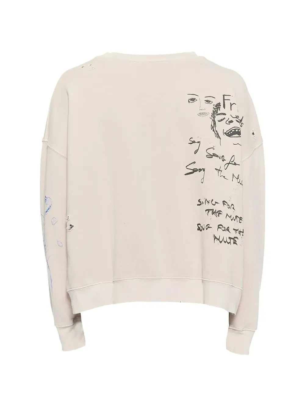 Song For The Mute Graphic Printed Crewneck Sweatshirt