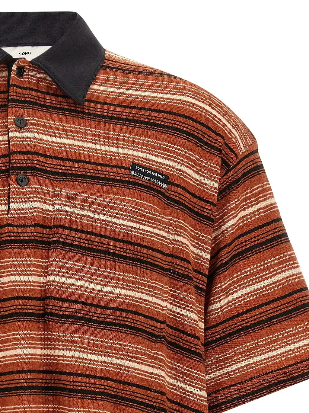 Gym Striped Oversized Polo Shirt