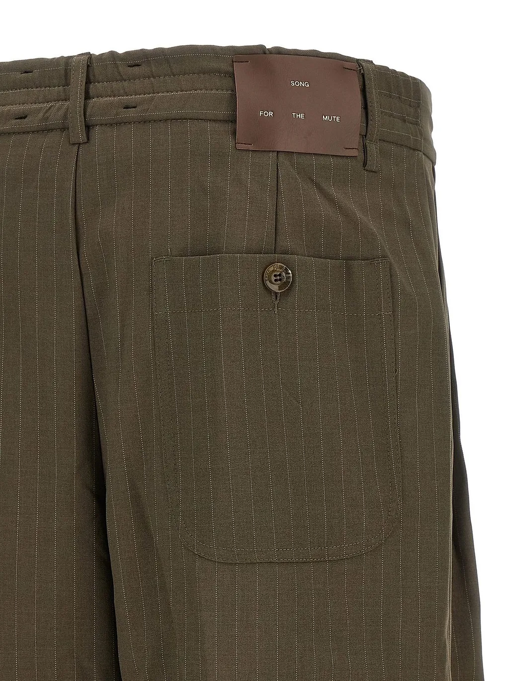 Song For The Mute Pinstripe Wide-Leg Pants