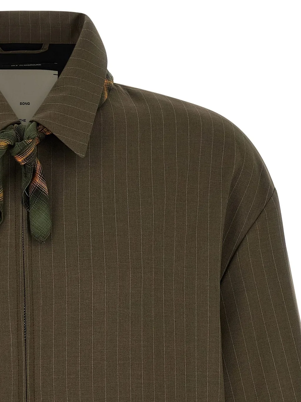 Song For The Mute Slim Coach Pinstripe Jacket