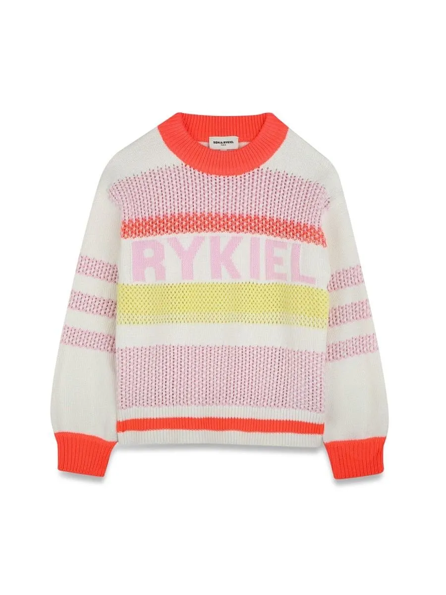 Sonia Rykiel Logo Stripe Sweater