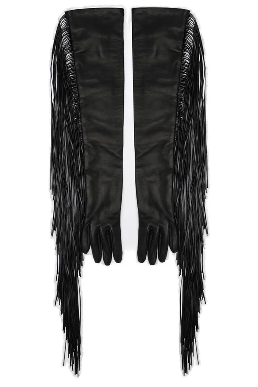 Sportmax Angel Fringed Long Gloves