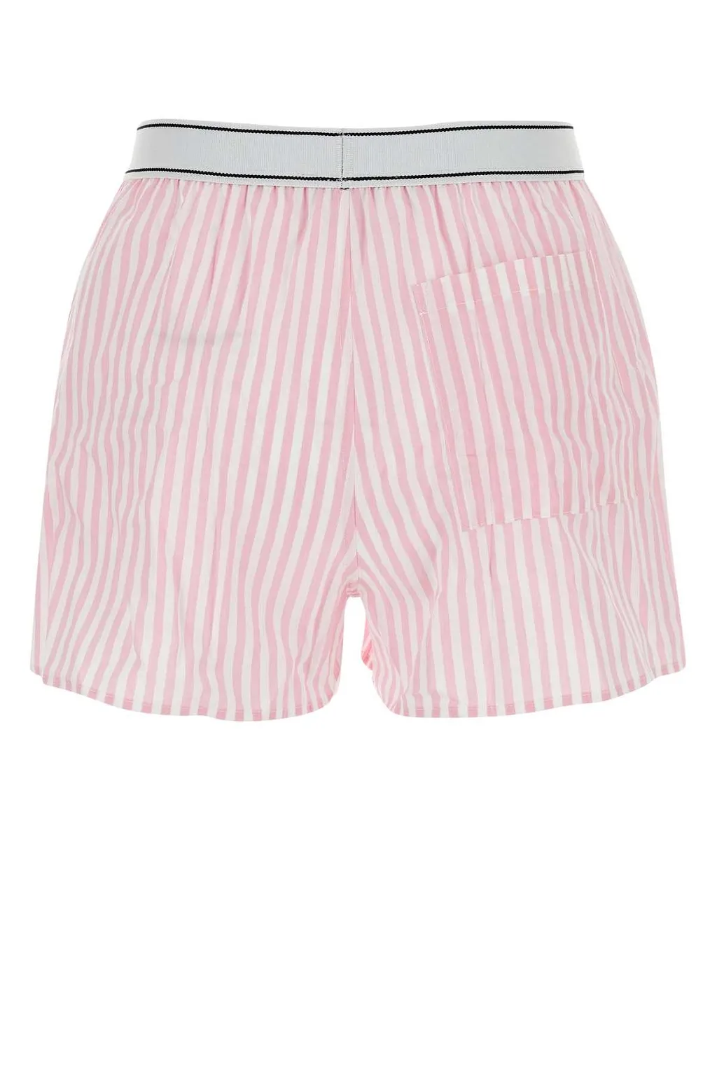 Sporty & Rich Logo Detailed Striped Boxer Shorts