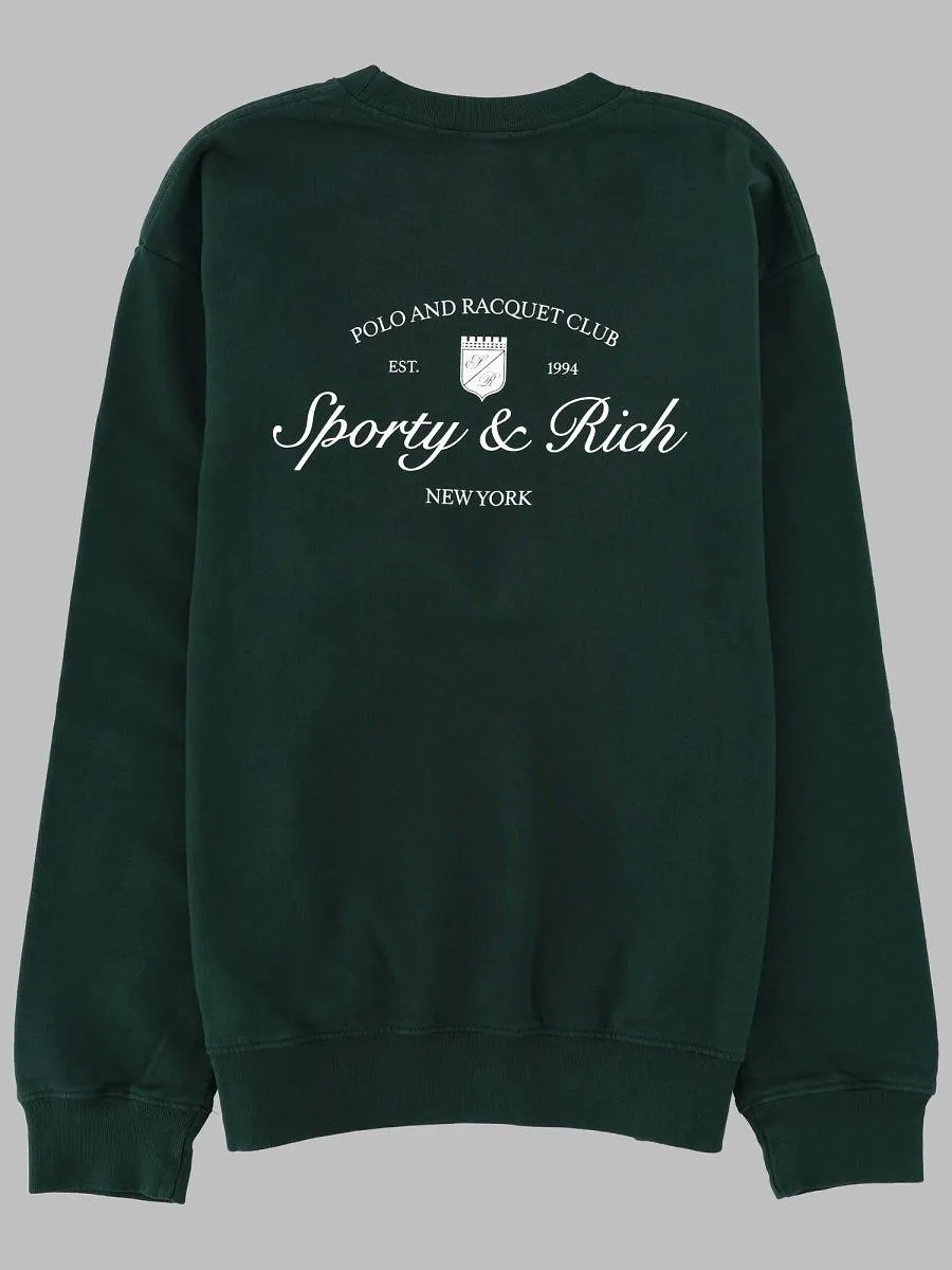 Sporty & Rich Polo And Racquet Club Sweatshirt