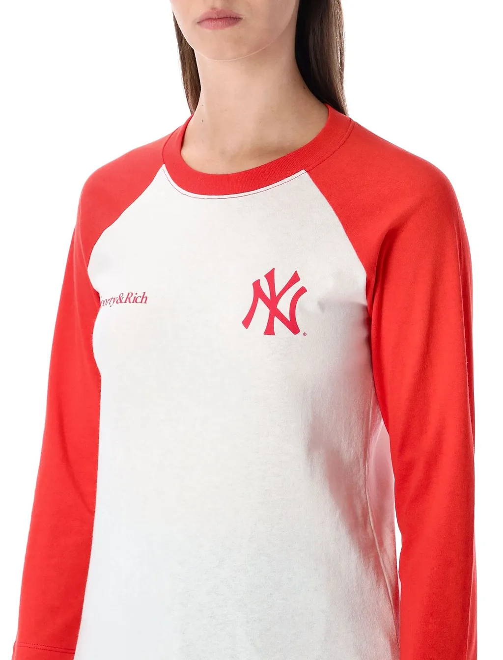 Sporty & Rich Yankees Two-Tone Baseball T-Shirt