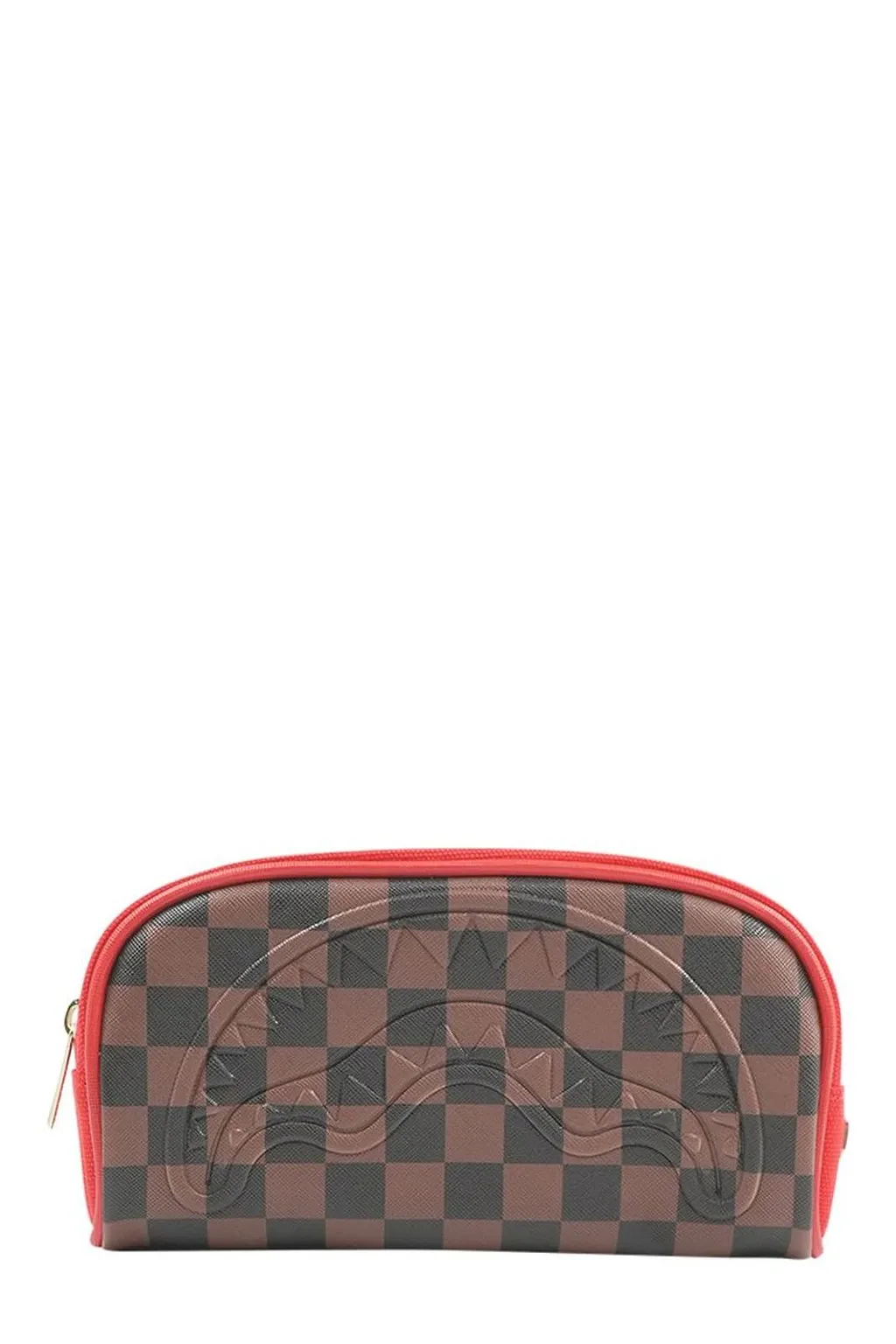 Checked Make-Up Bag