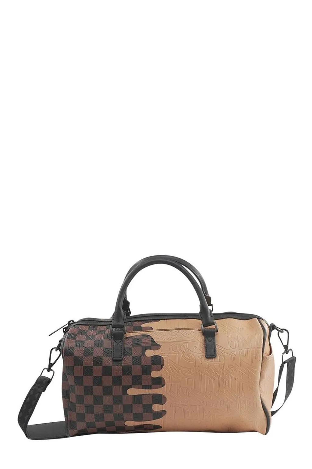 Designer Drip Effect Mini Duffle Bag