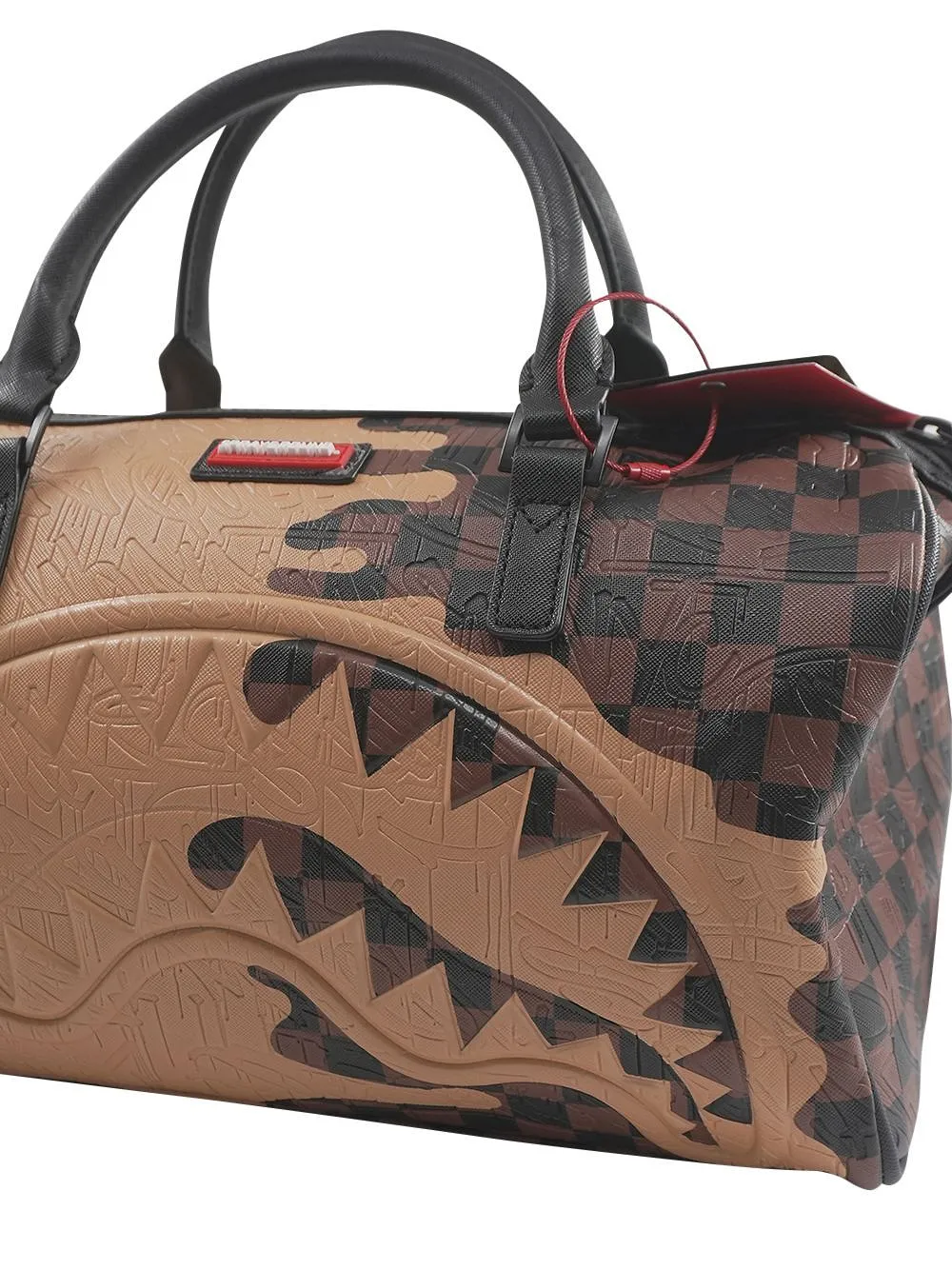 Designer Drip Effect Mini Duffle Bag