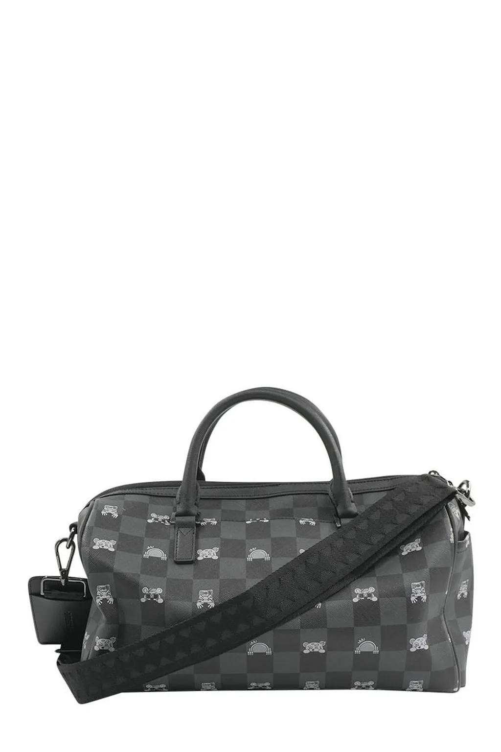 Checked Mini Duffle Bag