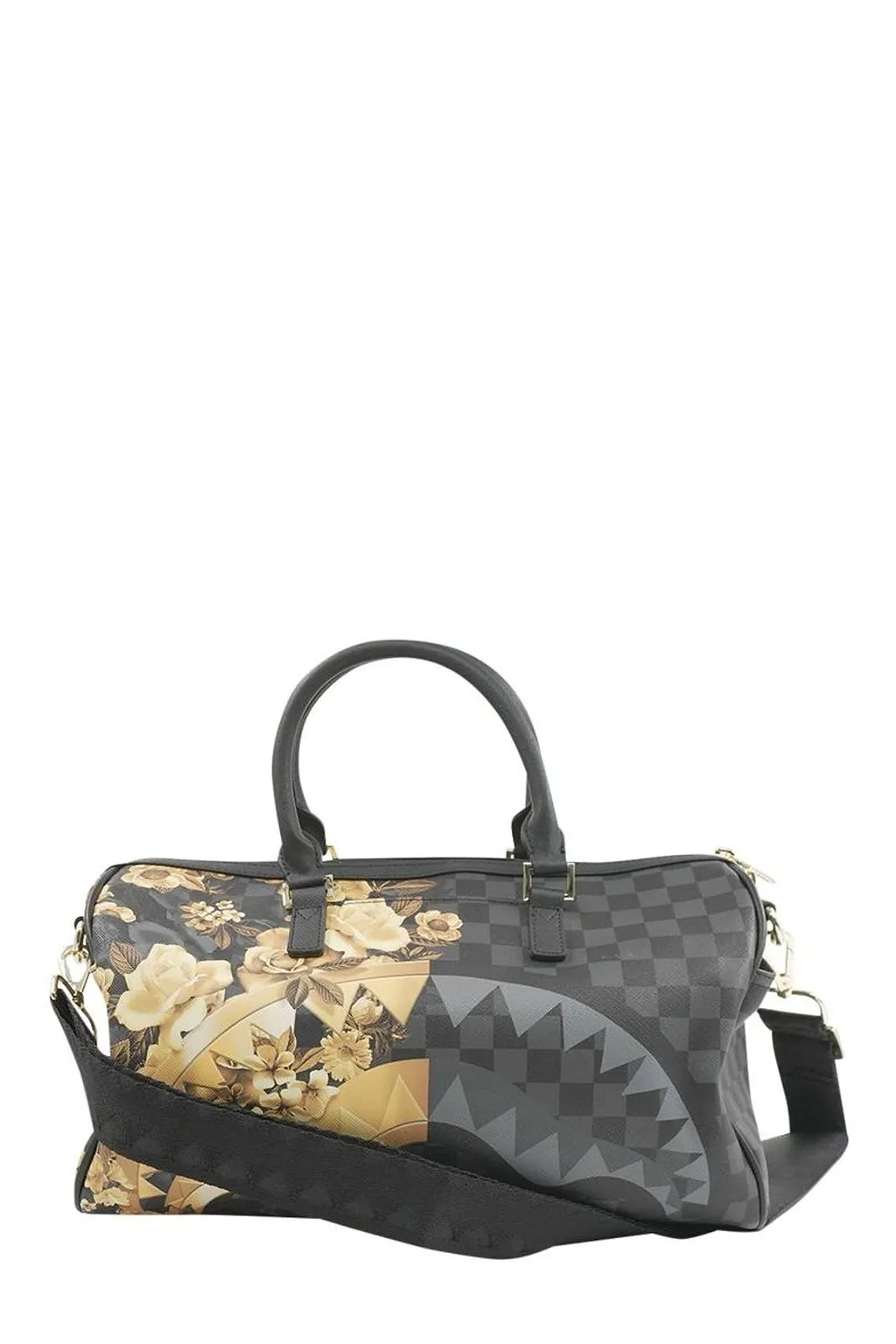 Pattern-Printed Mini Duffle Bag