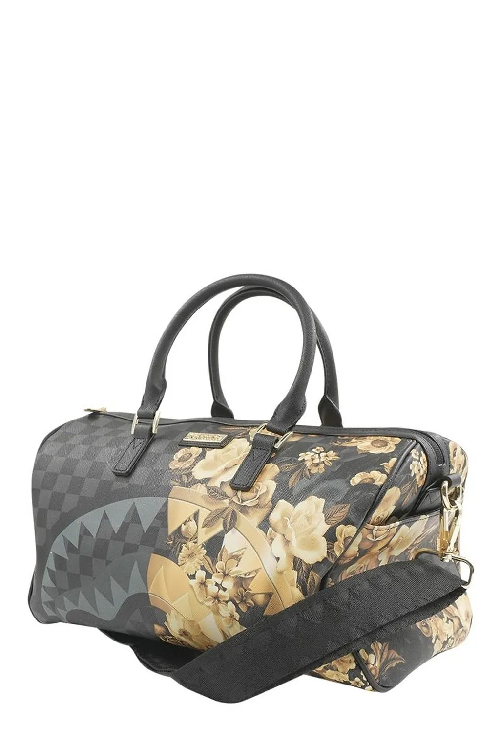 Pattern-Printed Mini Duffle Bag