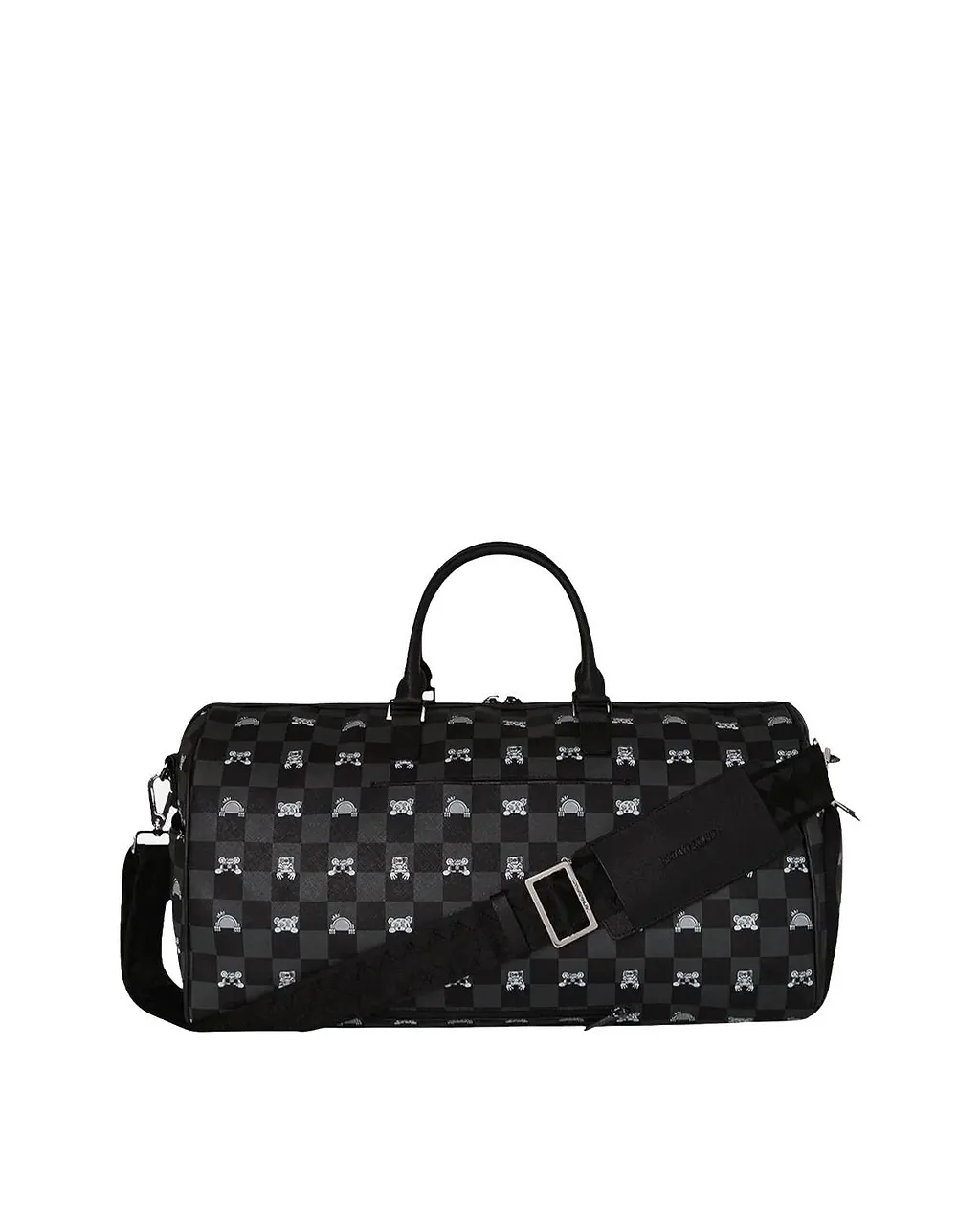 Peeking Character Check Duffle Bag