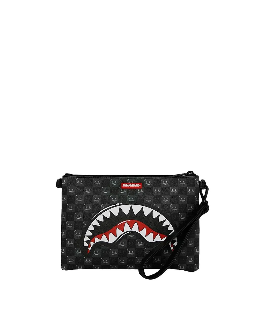 Shark Mouth Check Clutch Bag