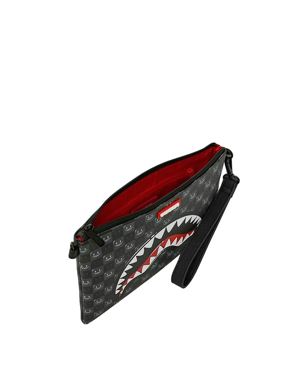 Shark Mouth Check Clutch Bag