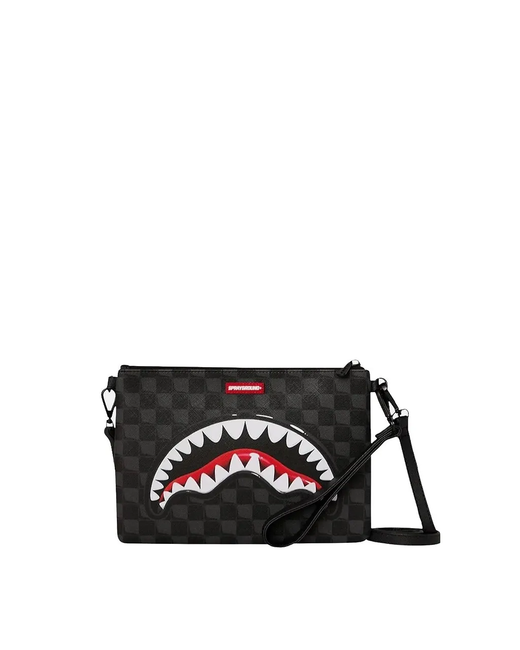 Sharks In Paris Check Wristlet Bag