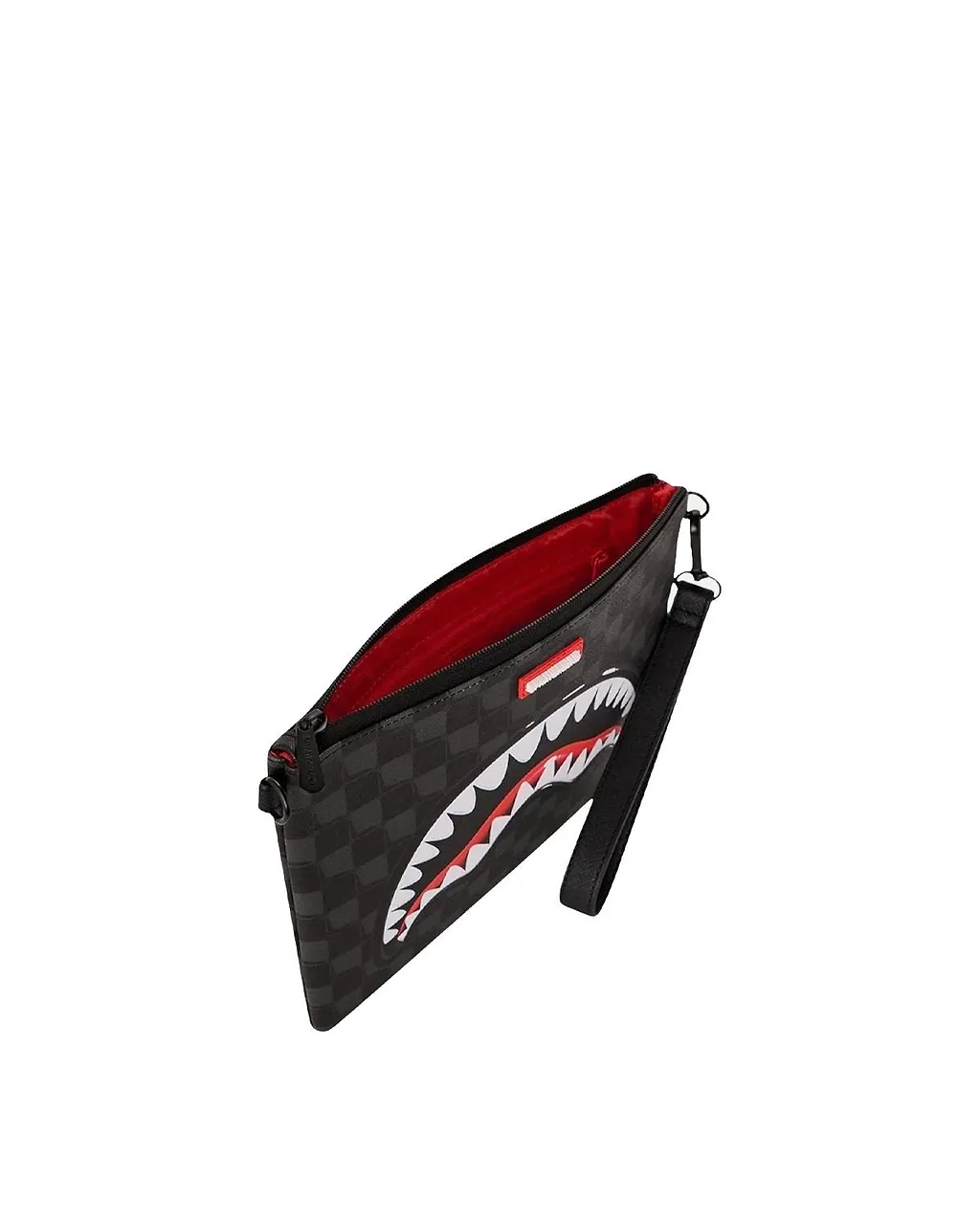 Sharks In Paris Check Wristlet Bag