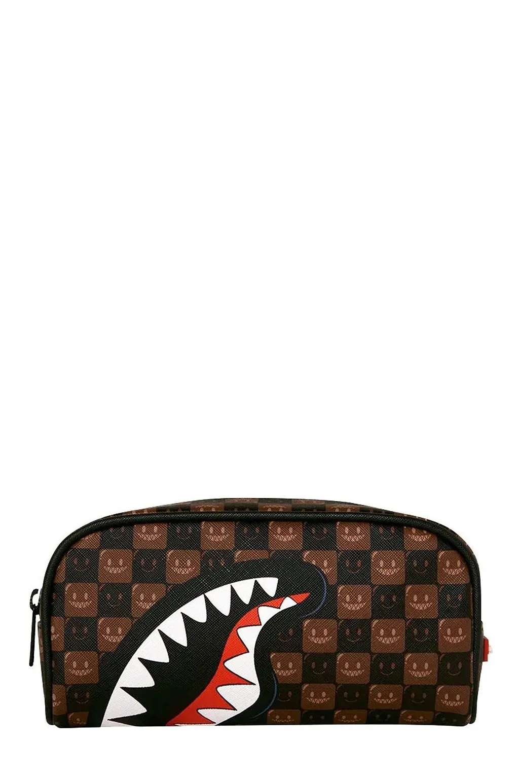 Checked Zip-Up Pouch