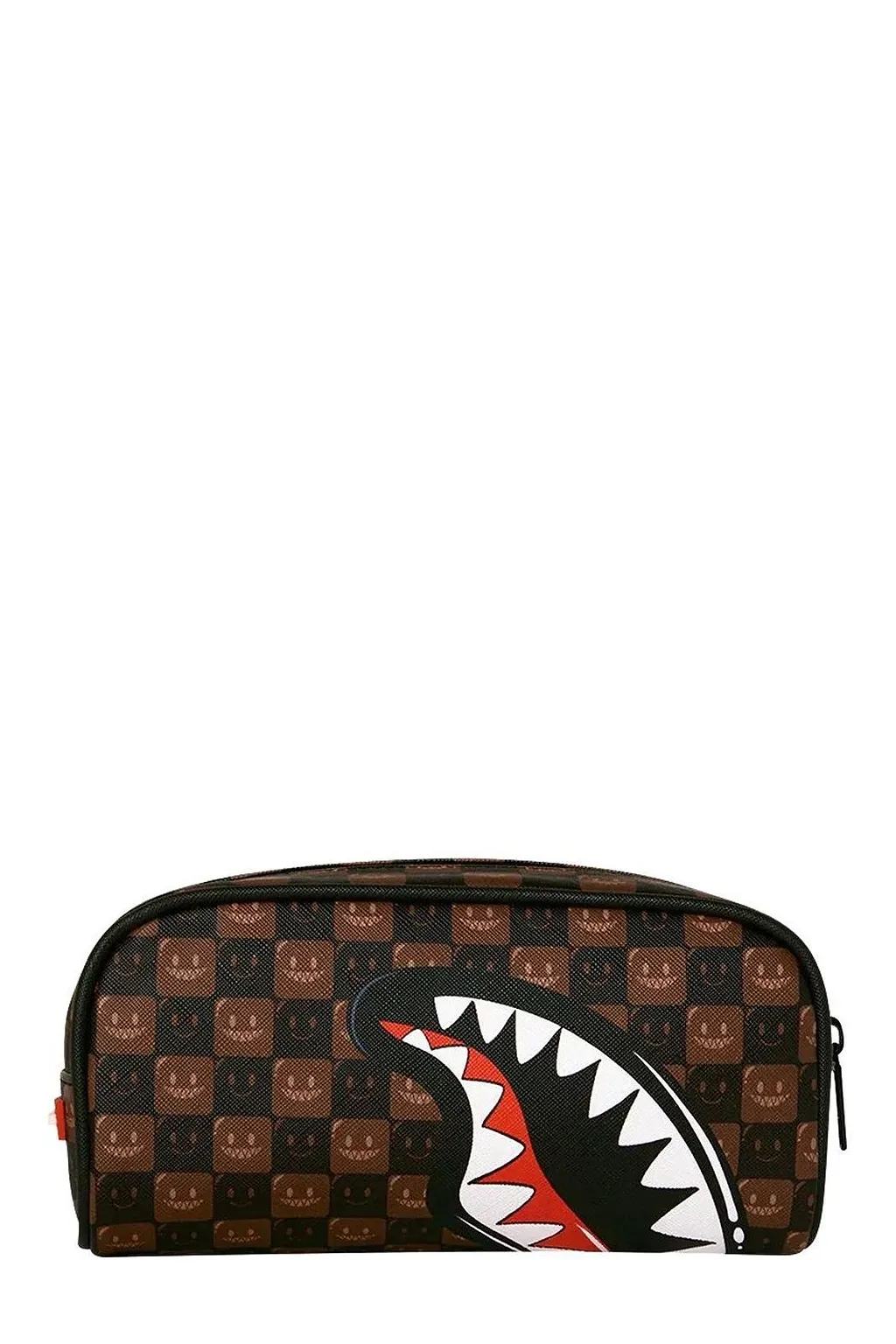 Checked Zip-Up Pouch