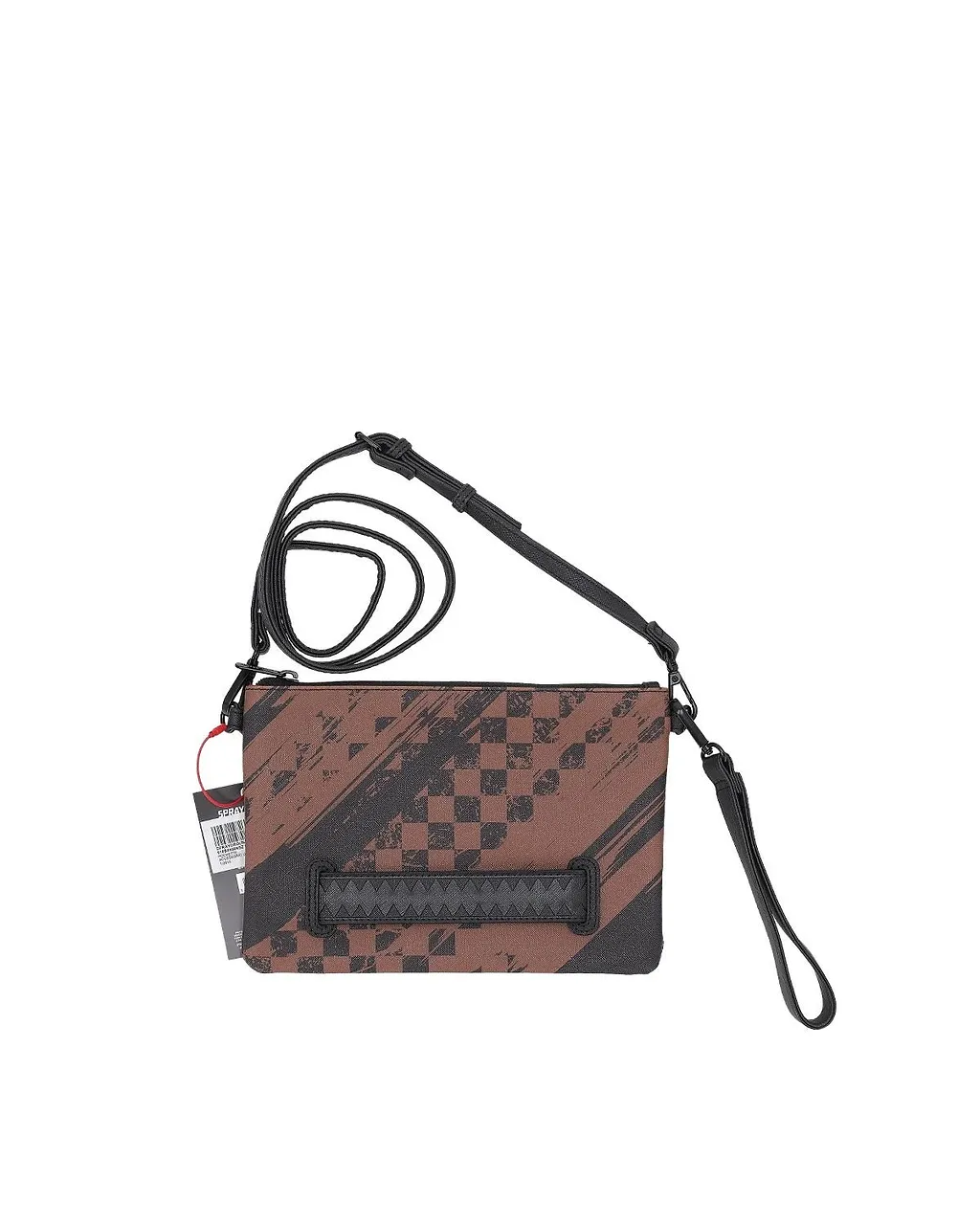 Smeared Grunge Crossover Clutch Bag
