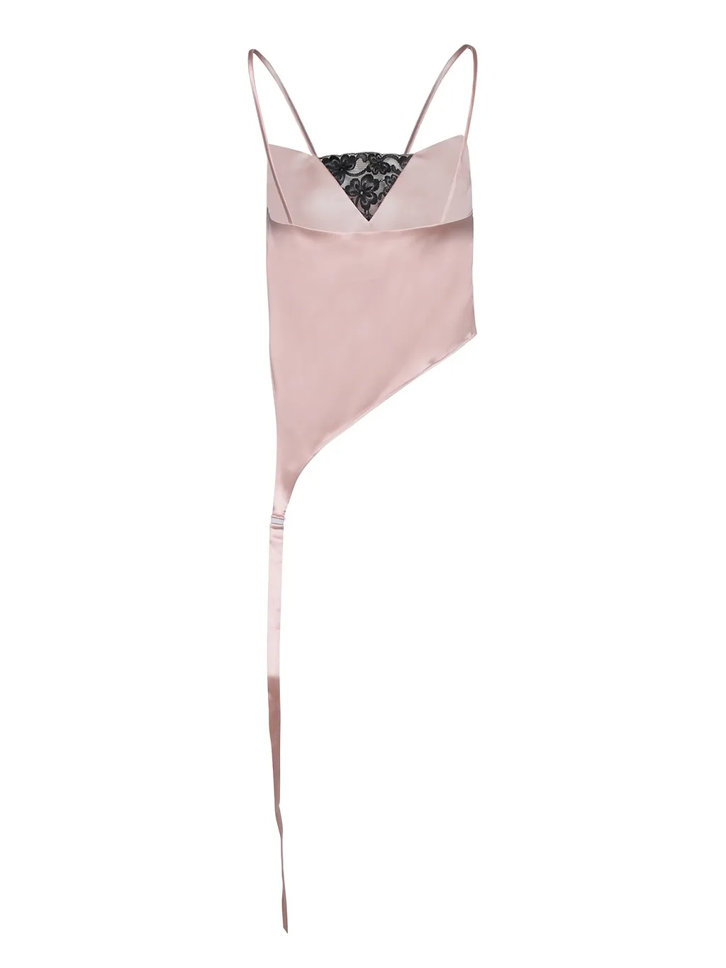 Lace Panelled Satin Camisole Top