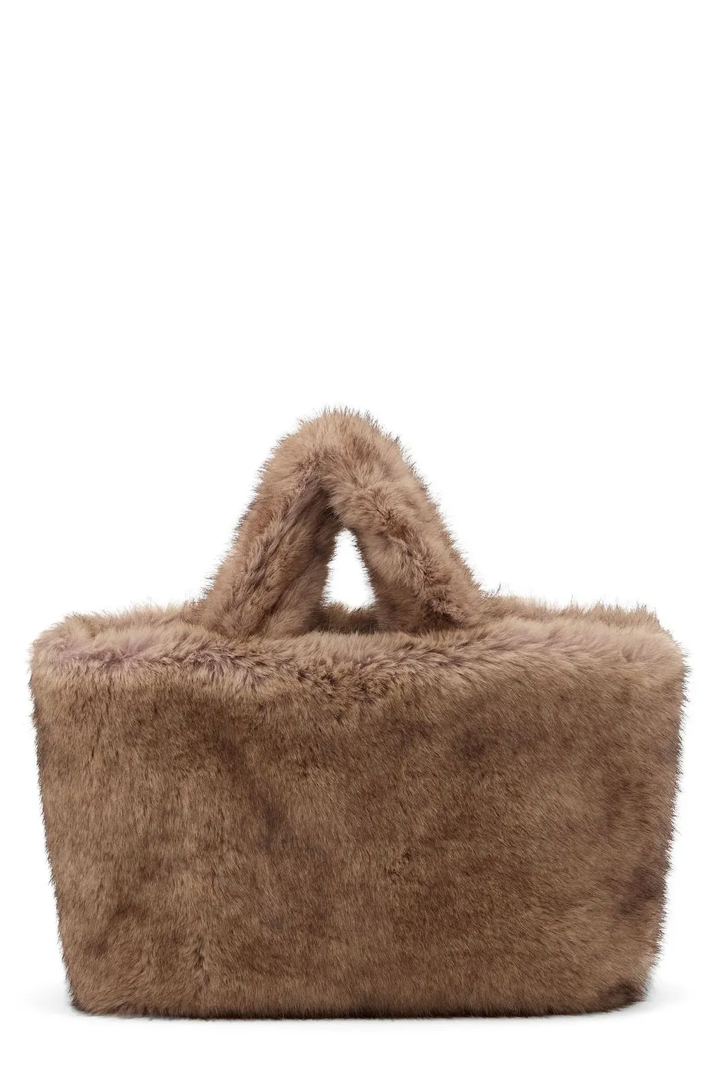 Livi Fax Fur Top Handle Bag