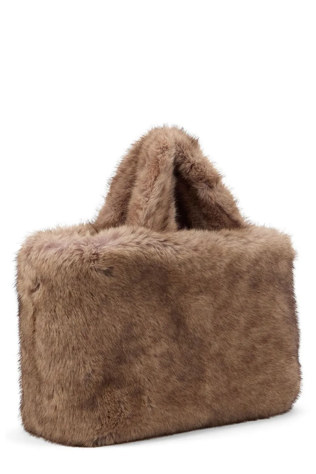 Livi Fax Fur Top Handle Bag