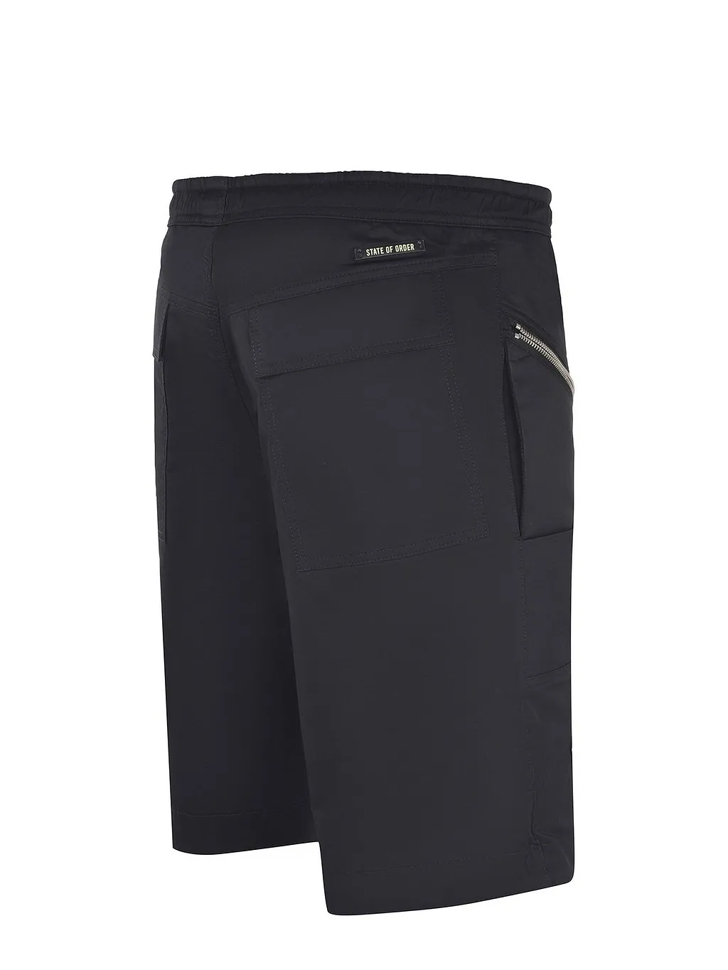 State Of Order Contrast Zip Bermuda Shorts