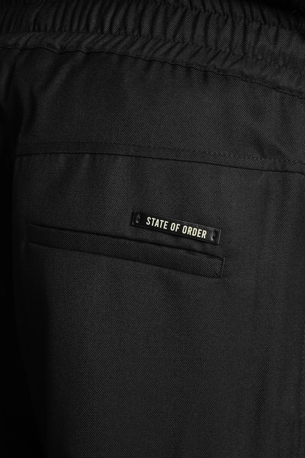 State Of Order Courier Logo Patch Pants