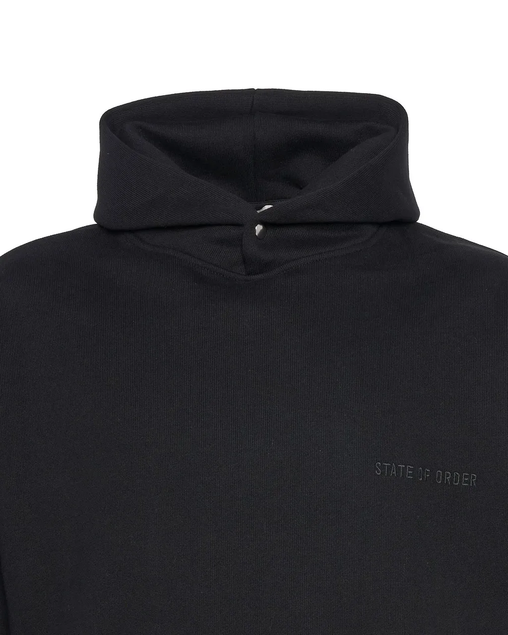 State Of Order Long Sleeved Logo Embroidered Hoodie
