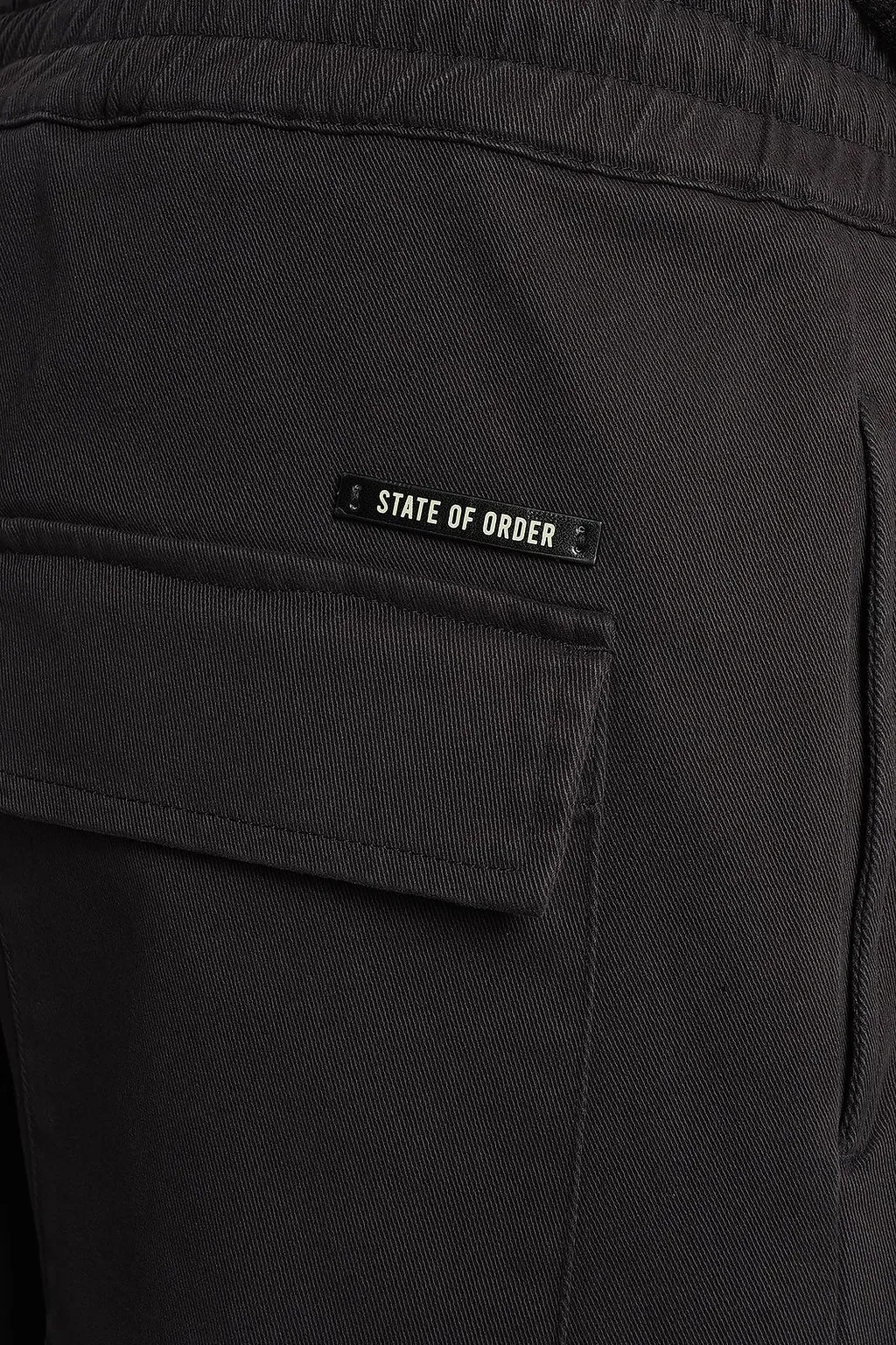 State Of Order Logo Patch Drawstring Trousers