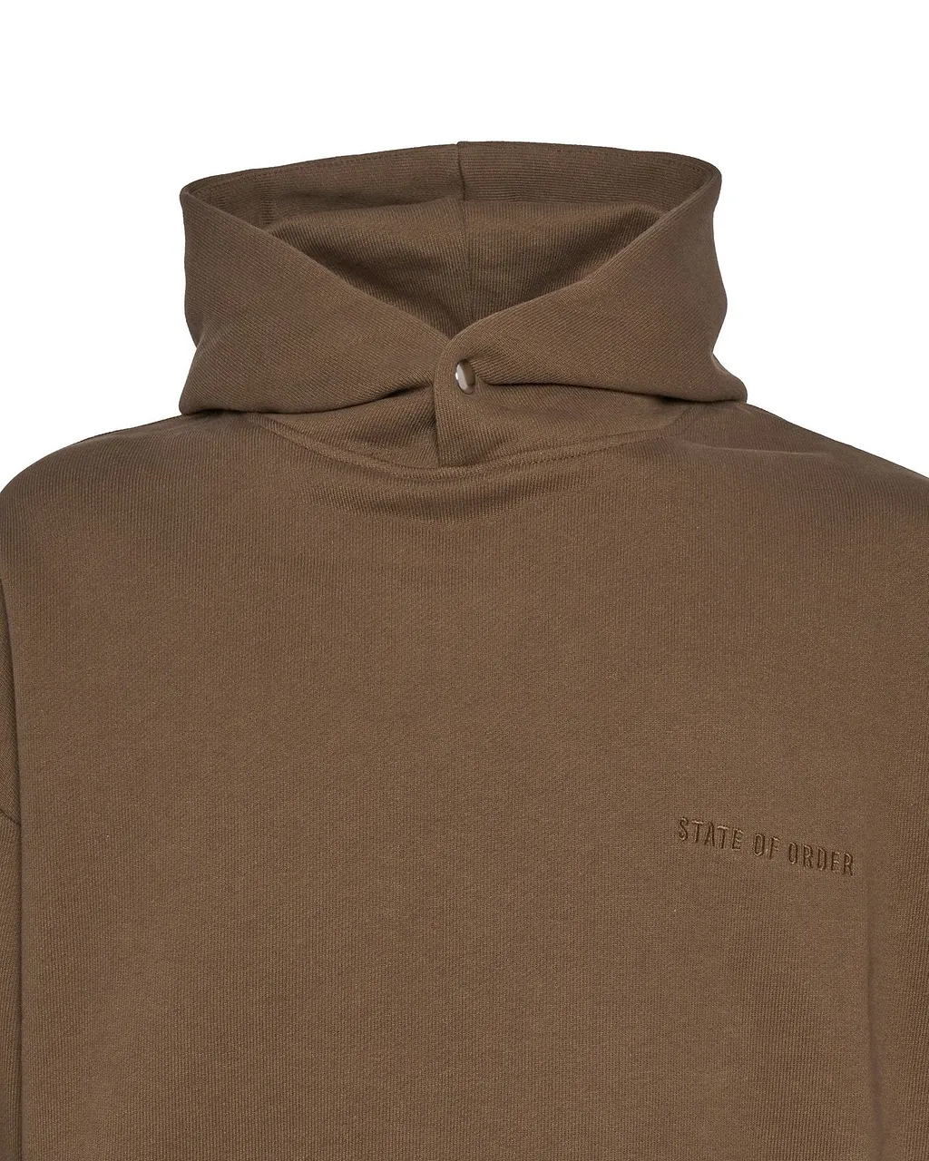 State Of Order Long Sleeved Logo Embroidered Hoodie