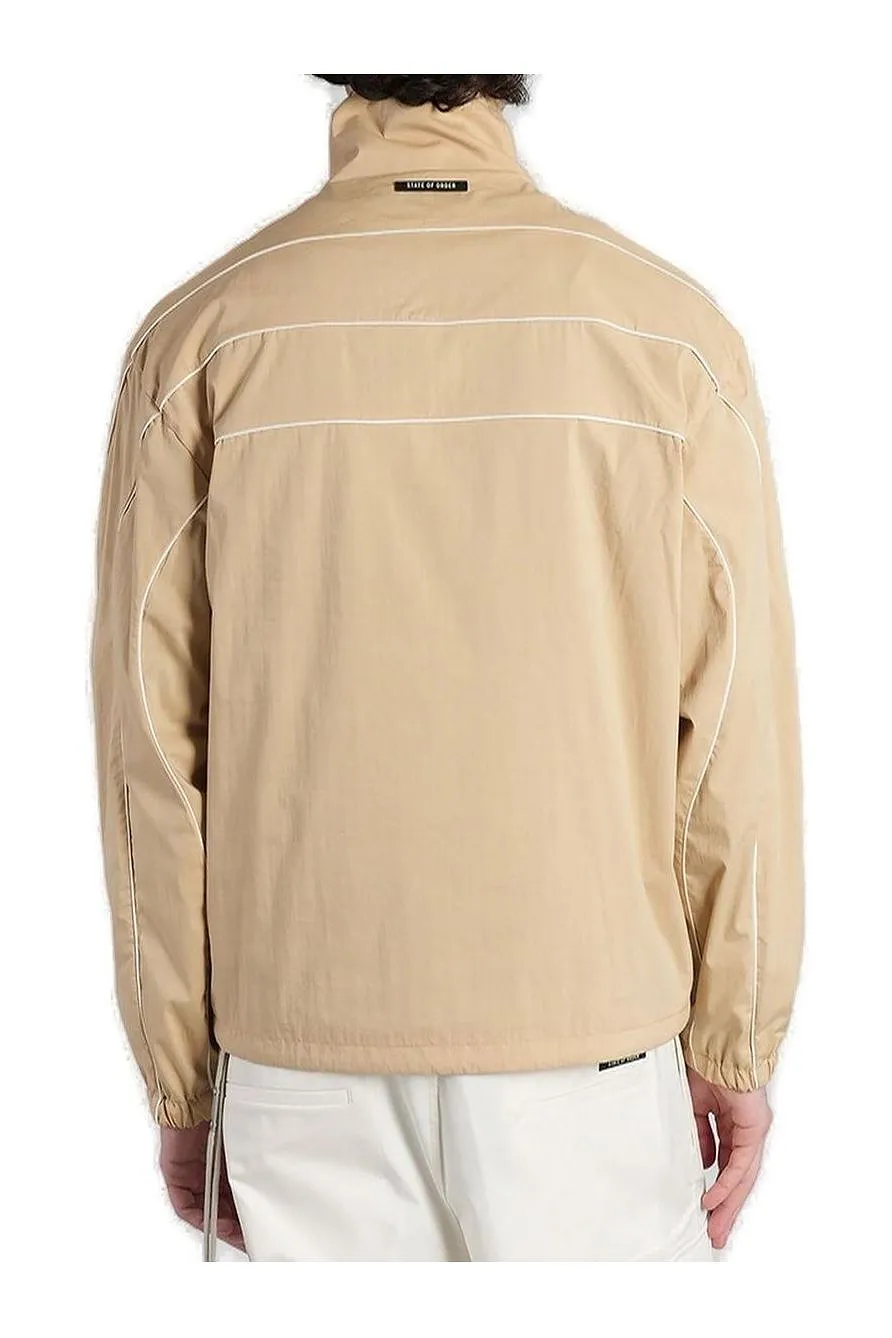 State Of Order Piped-Trim Zipped Jacket