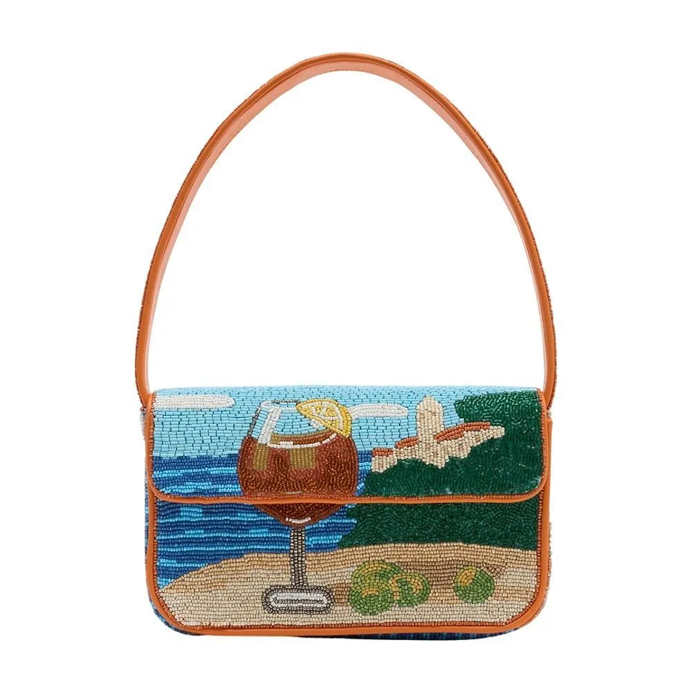 Staud Tommy Beaded Shoulder Bag