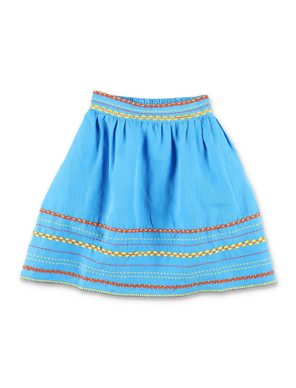 Stella Mccartney Kids Embroidered Pleated Skirt