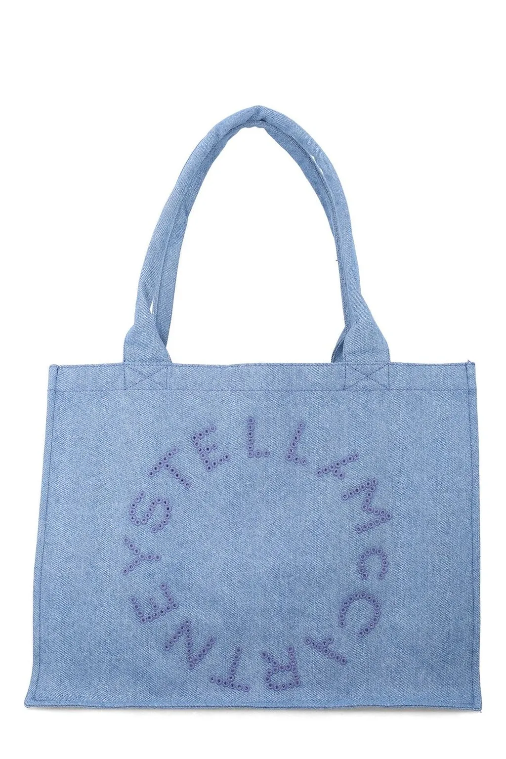 Stella Mccartney Kids Embroidered Denim Tote Bag