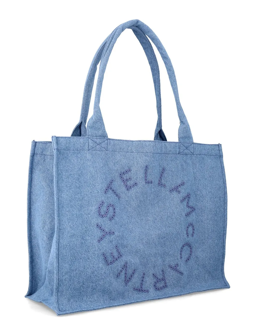 Stella Mccartney Kids Embroidered Denim Tote Bag