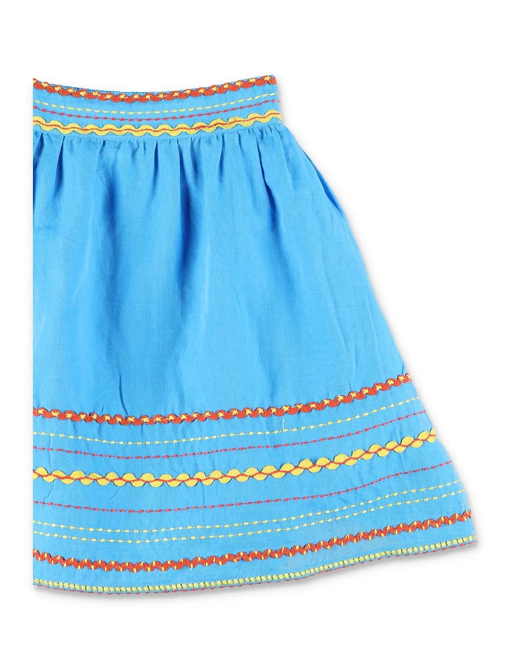 Stella Mccartney Kids Embroidered Pleated Skirt