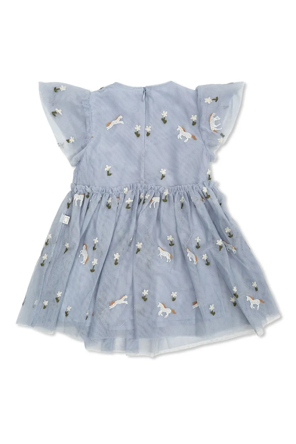 Stella Mccartney Kids Embroidered Tulle Dress