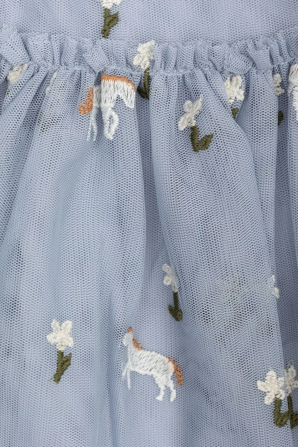 Stella Mccartney Kids Embroidered Tulle Dress