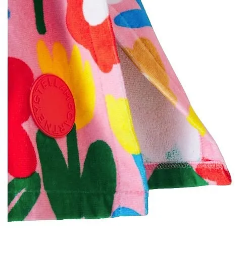 Stella Mccartney Kids Floral Motif Towel Poncho