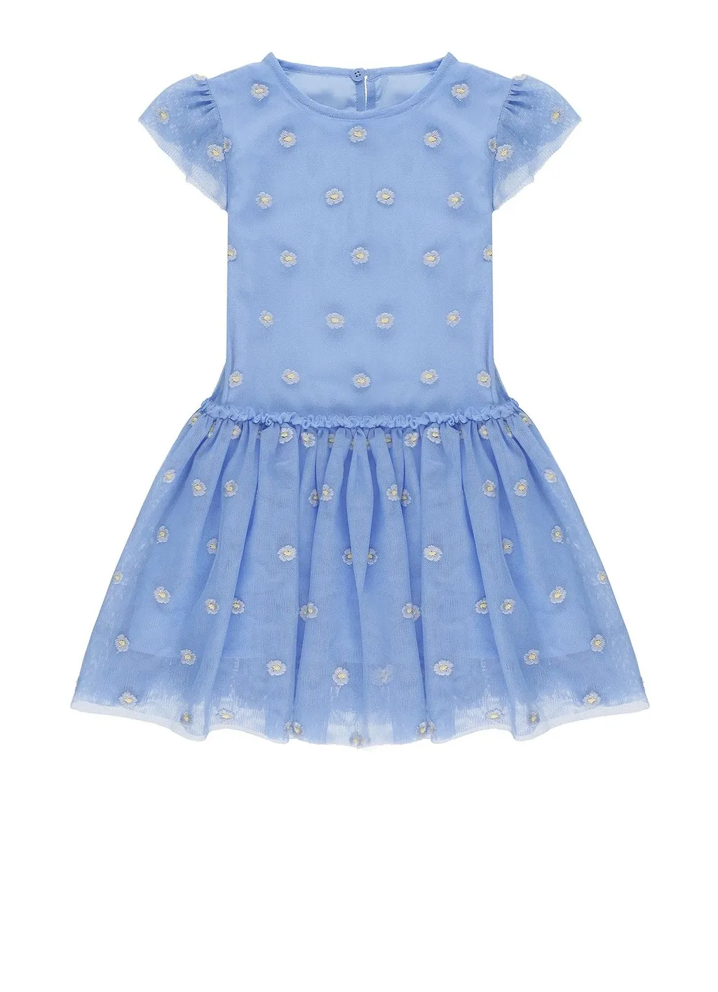 Stella Mccartney Kids Floral Ruffled Buttoned Dress