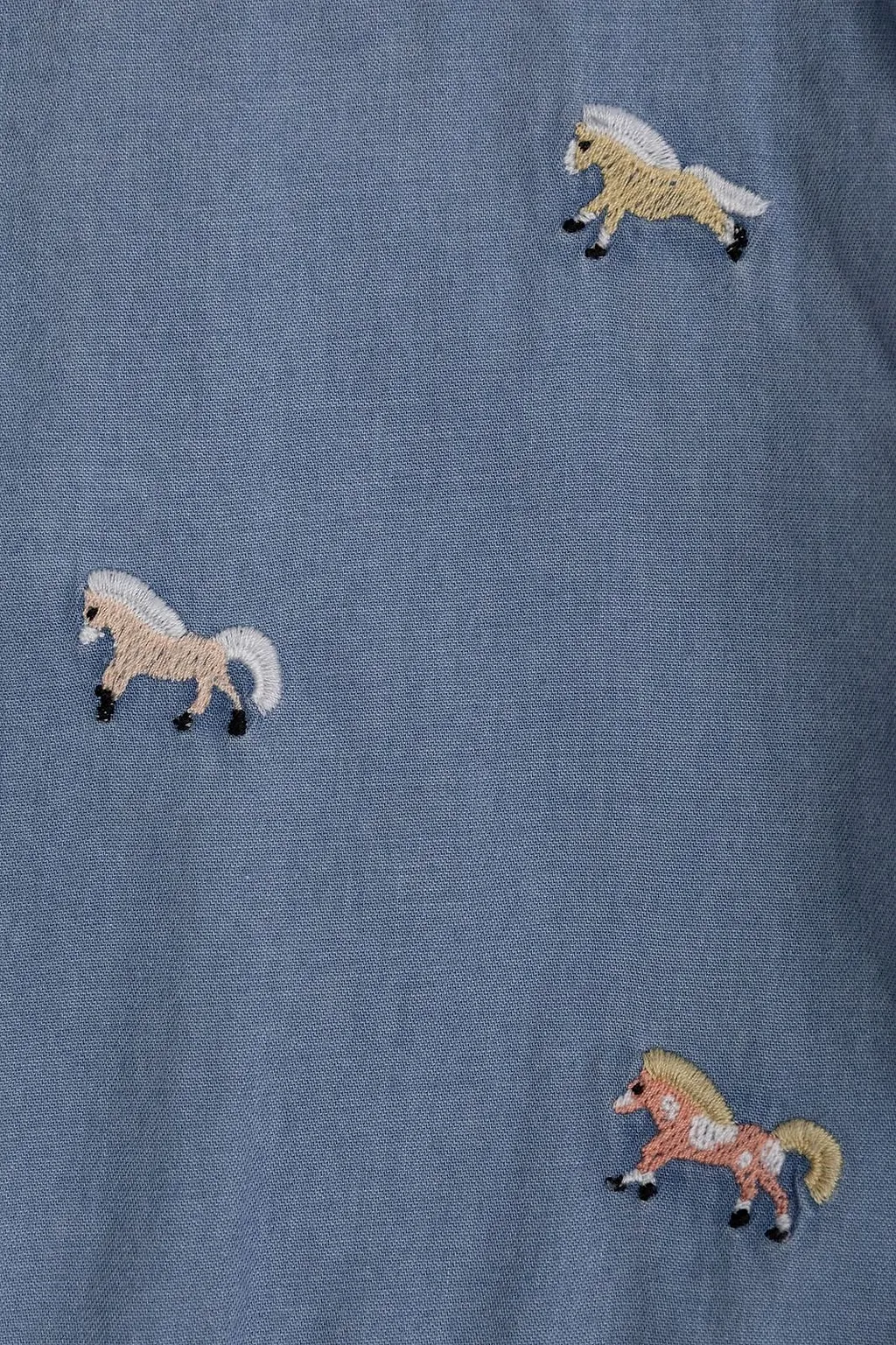 Stella Mccartney Kids Horse-Embroidered Crewneck Dress