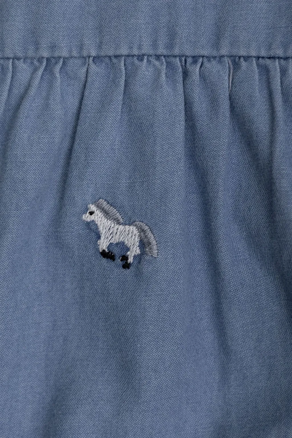 Stella Mccartney Kids Horse-Embroidered Crewneck Dress